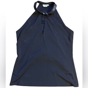 MICHAEL Michael Kors Navy Halter Tank Top